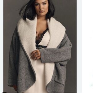 By Anthropologie Hygge Wool Cardigan Sweater in Grey Women’s Size XS/S